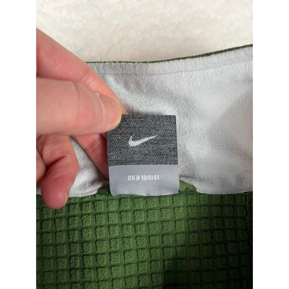 Nike ACG Fleece Jacket Green Full Zip Logo Size L Outdoor‎ Adventure